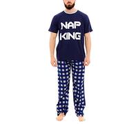 Harry Bear Mens Pyjamas Nap King Blue X-Small