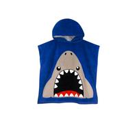Harry Bear Men's Shark Towel Poncho in Blue Harry Bear Blue One Size