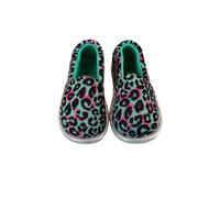 Harry Bear Women's Glitter Leopard Slippers in Pink | Size: 3 Harry Bear Pink 3