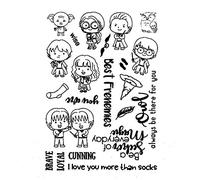 Harry Best Frenemy Wise Always Be There for You Friend Transparent Silicone Clear Stamp Metal Cutting Die Set for Card Making DIY Scrapbooking Handmade Crafts Embossing Stencil Decoration Photo Album