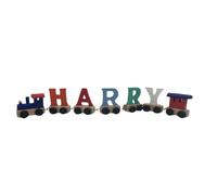 Harry Boys Name Train, Childrens Alphabet Name, Personalised Name Train, Multi-Coloured