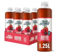 Harry Brompton’s Summer Berries Iced Tea (6 x 1.25L Bottles) - Refreshing - British Brewed - Made with Black Tea & Real Berry Juice - Low Calorie, No Artificial Sweeteners