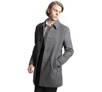 HARRY BROWN Heritage Prince of Wales Check Black White Overcoat 42