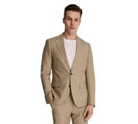 Harry Brown London Archie Melange Slim Fit Suit Jacket in Beige - Beige - 48