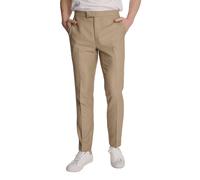 Harry Brown London Archie Melange Slim Fit Suit Trousers in Beige - 42R - Beige