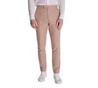 Harry Brown London Giacomo Slim Fit Cotton Linen Suit Trousers in Rust - 30 R - Rust