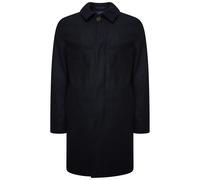Harry Brown London Wool Blend Overcoat - Navy - S - Brown