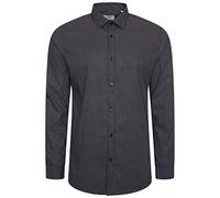HARRY BROWN Shirt Micro Dot Slim Fit in Black S