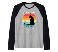 Harry Cat Sanctuary Group Family Reunion Name Raglan Baseball Tee