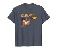 Harry Cute Slothwarts Sloth Wizard Halloween T-Shirt, Men, Heather Blue, XX-Large