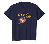 Harry Cute Slothwarts Sloth Wizard Halloween T-Shirt, Youth, Navy Blue, 2T
