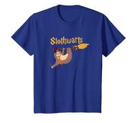 Harry Cute Slothwarts Sloth Wizard Halloween T-Shirt, Youth, Royal Blue, Large