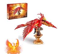 Harry Fire Phoenix Building Set, 938 PCS Magic World Phoenix Model Set, Ideas Bird Animal Model Collectible Toys, Creative DIY Gift Toy for Boys Girls, Compatible with Major Brands (7032)