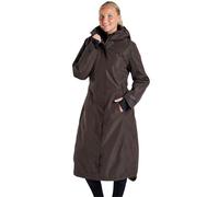 Harry Hall All-Weather Full Length Coat - Waterproof, Breathable, Thermal Fill, Rear Riding Vent, Magnetic Fasteners, Adjustable Waist, Hidden Pockets - Chocolate Brown - 3XL