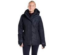 Harry Hall All-Weather Waterproof Jacket - Breathable Fabric, Detachable Hood, 100g Thermal Fill, Taped Seams, Two-Way Zip - Ideal for Riding, Hiking, Cycling - Black - L