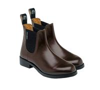 Harry Hall Children’s Buxton Jodhpur Boot - Leather Lined, Cushioned Insole, Pull-On Design, Resin Rubber Sole - Riding & Everyday Wear - Brown 13