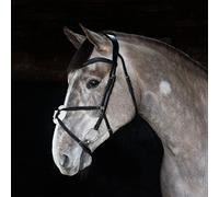 Harry Hall Cottage Craft Grackle Bridle Black | Anatomical Horse Bridles | Grackle Noseband For Full | Leather Tack