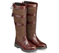 Harry Hall Denton Long Country Boot - Water Resistant, Suede Detail, Easy Slip-On, Leather Care - Ideal for Yard Work & Dog Walking- Size 6