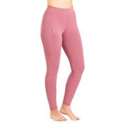Harry Hall Everyday Womens Riding Tights, Full Silicone Seat, High Waist, Phone Pockets, 4-Way Stretch Equestrian Leggings Rose