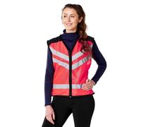 Harry Hall Fluorescent Orange Mesh High Visibility Unisex Riding Tabard with Reflective Strips, Adjustable Fit & Internal Pocket SM Orange