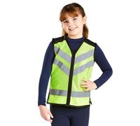 Harry Hall Hi Vis Vest for Kids Children with Internal Pocket Boys Girls Unisex Reflective Fluorescent Yellow High Viz Tabard | Safety Equipment for Equestrian Horse Riding | Size: Small