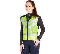 Harry Hall Hi Vis Vest Unisex with Phone Pocket Reflective Fluorescent Yellow High Viz Tabard | Safety Equipment for Equestrian Horse Riding | Size: Small