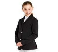 Harry Hall Horse Riding Show Jacket for Kids, Childrens Elegant Equestrian Competition Jackets - Black - 9-10 Years