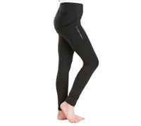 Harry Hall Kids Bala Riding Tights - 4-Way Stretch - Silicone Knee Grip & Waistband - Phone Pocket & Easy Pull-On - High-Rise Comfort 11-12 Years - Black