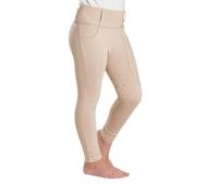 Harry Hall Kids Competition Riding Tights - Silicone Seat, Stretch Fabric, Pockets Beige