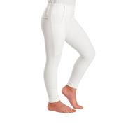 Harry Hall Kids Competition Riding Tights - Silicone Seat, Stretch Fabric, Pockets White