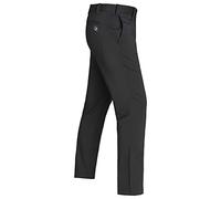 Harry Hall Men's Golf Trousers - Slim Fit, Grip Waistband, Stretch & Breathable Fabric - Quick Dry, Water Resistant Finish - Black 38R
