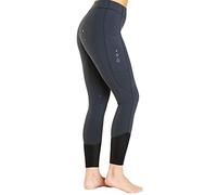 Harry Hall Riding Tights with Silicone Seat - Four-Way Stretch Fabric, Phone Pocket, and Flattering Waistband - Supportive Material - Machine Washable Navy Blue 30