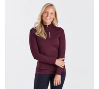 Harry Hall Women’s Thermal Base Layer - Brushed Back Stretch Fabric, ¼ Zip, Versatile for Riding, Hiking & Leisure - Matching Hat Silk Available - Maroon - 14