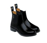 Harry Hall Women's Jodhpur Boot - Leather Lining, Cushioned Sole, Elastic Gusset - Ankle Height for Riding & Competition - Black - Durable Resin Rubber Sole - Size 3