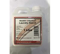 Harry Harvey 1 Litre Laundry Starch Liquid | Crisp Shirts, Sheets & Clothes Spray Before Ironing | Fragrance-Free Finish for Smooth, Professional Look | Perfect for Home, Work & Special Events