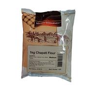 Harry Harvey Chapati Flour 1 kg | Medium Atta/Roti Flour for Soft Chapatis, Paratha & Naan | Pure Wheat Flat Bread Flour | Cook at Home Indian-Pakistani Style Flat Breads
