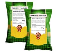 Harry Harvey Chinese Curry Sauce Mix Powder 250g (Pack of 2) | Authentic Takeaway Powder & Chip Shop Curry Sauce | Easy to Make at Home with Meat, Veg, Chips & Rice | Loved by Restaurants & Chippies
