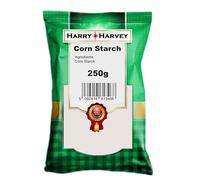Harry Harvey Corn Starch Flour 250g | Maize Cornflour for Baking, Sauces & Gravy Thickening | Crisp Frying & Pastry Texture | Fine Powder for Everyday Cooking
