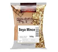 Harry Harvey Dried Soya Mince 500 g | High-Protein Vegetarian Meat Alternative | Textured Soy Chunks for Curries, Bolognese, Stir-Fries | Low Fat, Versatile & Nutritious