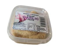 Harry Harvey Minced Garlic Paste 250 g | Pure Crushed Garlic Purée | Ready to Use in Curries, Marinades & Stir Fries | No Peeling, Time-Saving Garlic Solution