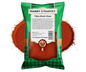 Harry Harvey Tikka Meat Glaze 200g | Seasoning Rub & Marinade for Chicken, Pork, Beef & Fish | Authentic Tikka Kebab Spice Mix for Butchers, BBQ, Curries & Takeaway Style Flavours at Home