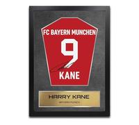 Harry Kane Bayern Munich Shirt Display Framed - Autograph Print Football Memorabilia A3 Framed