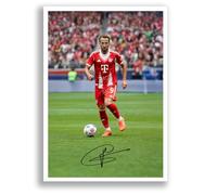 Harry Kane Bayern Munich Signed Photo Poster Print Picture Display Mounted Framed Autograph Memorabilia for Football Fans Gift (A3 Poster Only)