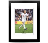 Harry Kane England 2026-2027 Signed Poster Print Framed Picture Photo Autograph Gift 26/27 memorabilia gift (England 2026, A4 Framed & Mounted)