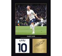 Harry Kane Gift Signed A4 Print Display Unframed Tottenham Hotsupur Gifts For Boys Digitally Reproduced Signature Tottenham Gifts For Men