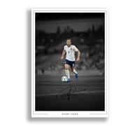 Harry Kane Signed Photo England Poster Print Autograph Framed Display Memorabilia Gift (A3 poster only (B&W))