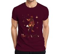 Harry Knocker Funny Wizard Wand Magic Gift Fantasy Men's T-Shirt, burgundy, 3XL