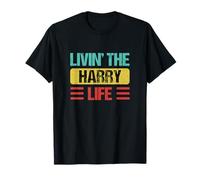 Harry Name Shirts & Gifts Harry Name T-Shirt Black Unisex Adult Classic Casual Letter Print T-Shirt Small