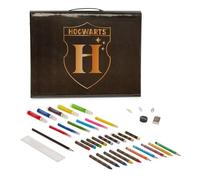 Harry Potter 162 Pcs Pop Up Artist Easel Kids Art Set - White Board & Chalkboard with Markers, Felt Pens, Colouring Pencils, Paint Cakes, Crayons, Oil Pastels, Chalks & Painting Set Accessories