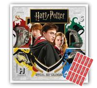 Harry Potter 2027 Square Wall Calendar | Official Harry Potter Calendar | 12 Month Calendar with Character Artwork & Pull-Out Poster | Wizarding World Gift for Fans|with FREE stickers
